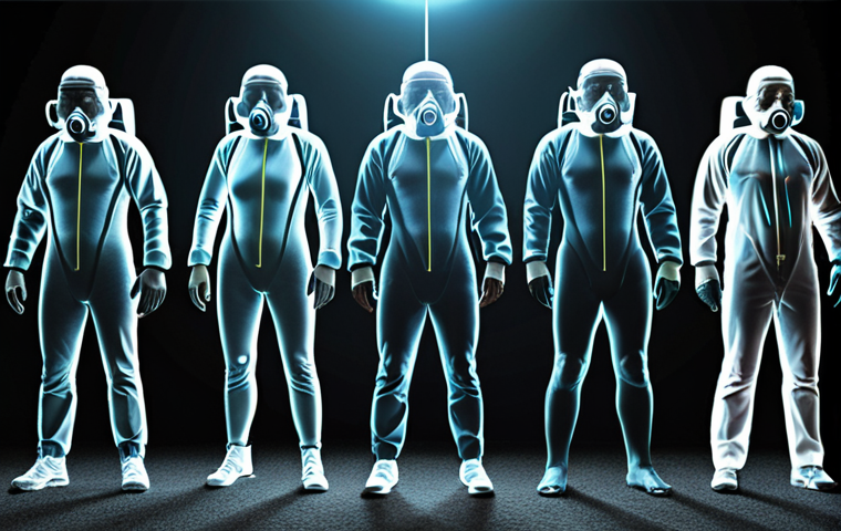 **
A group of diverse people standing at varying distances from a glowing source, illustrating radiation. The closest person is wearing protective gear. A diagram overlay shows radiation intensity decreasing with distance. The overall tone is informative and reassuring.
**