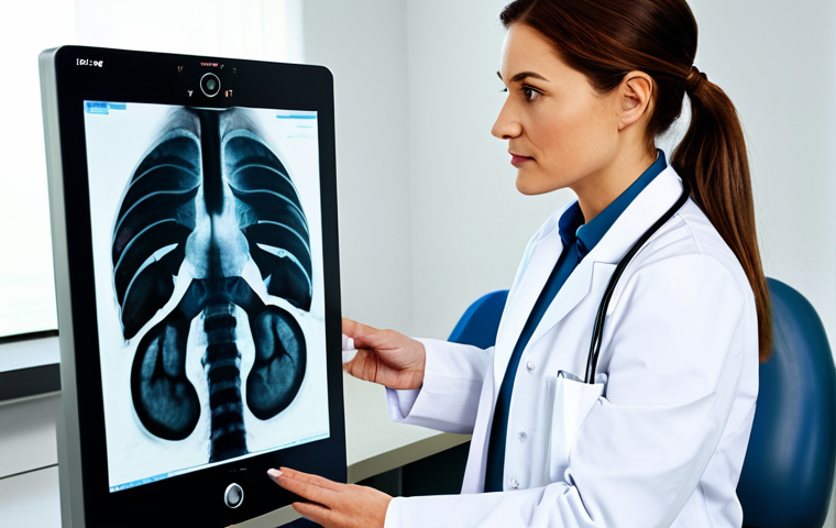 **
"A professional female doctor, fully clothed in a clean white lab coat, examining an X-ray in a modern hospital setting, appropriate attire, safe for work, perfect anatomy, correct proportions, natural pose, professional lighting, high resolution, family-friendly, modest."
**